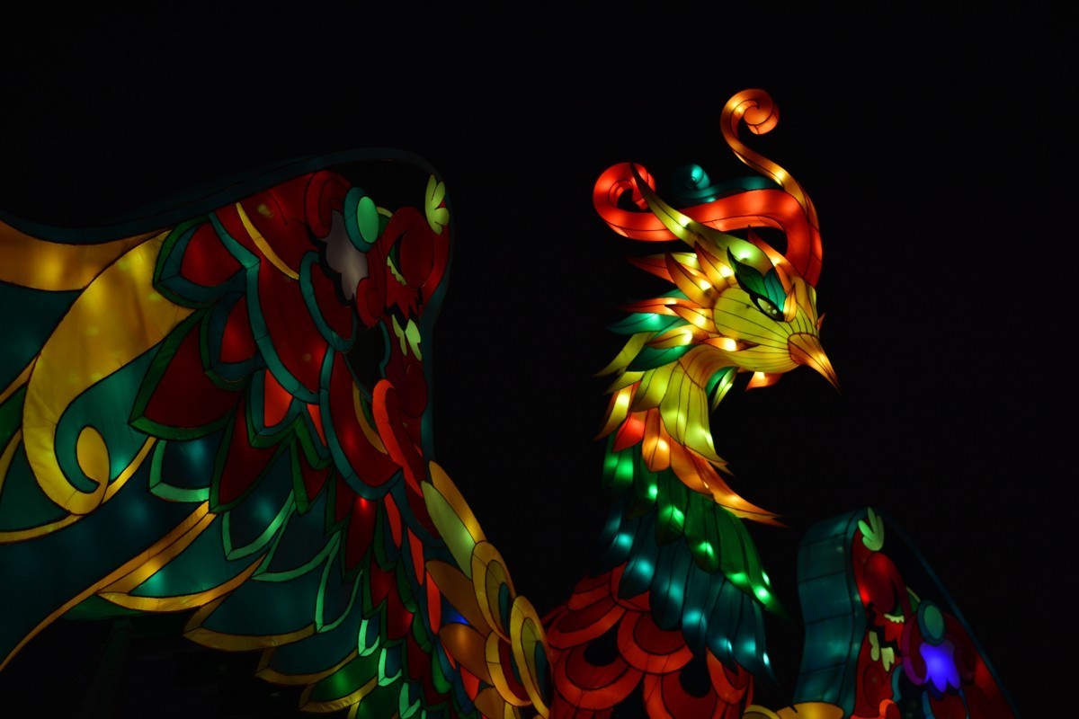 西安城墙灯展局部