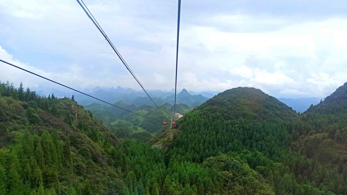 六盘水的梅花山索道