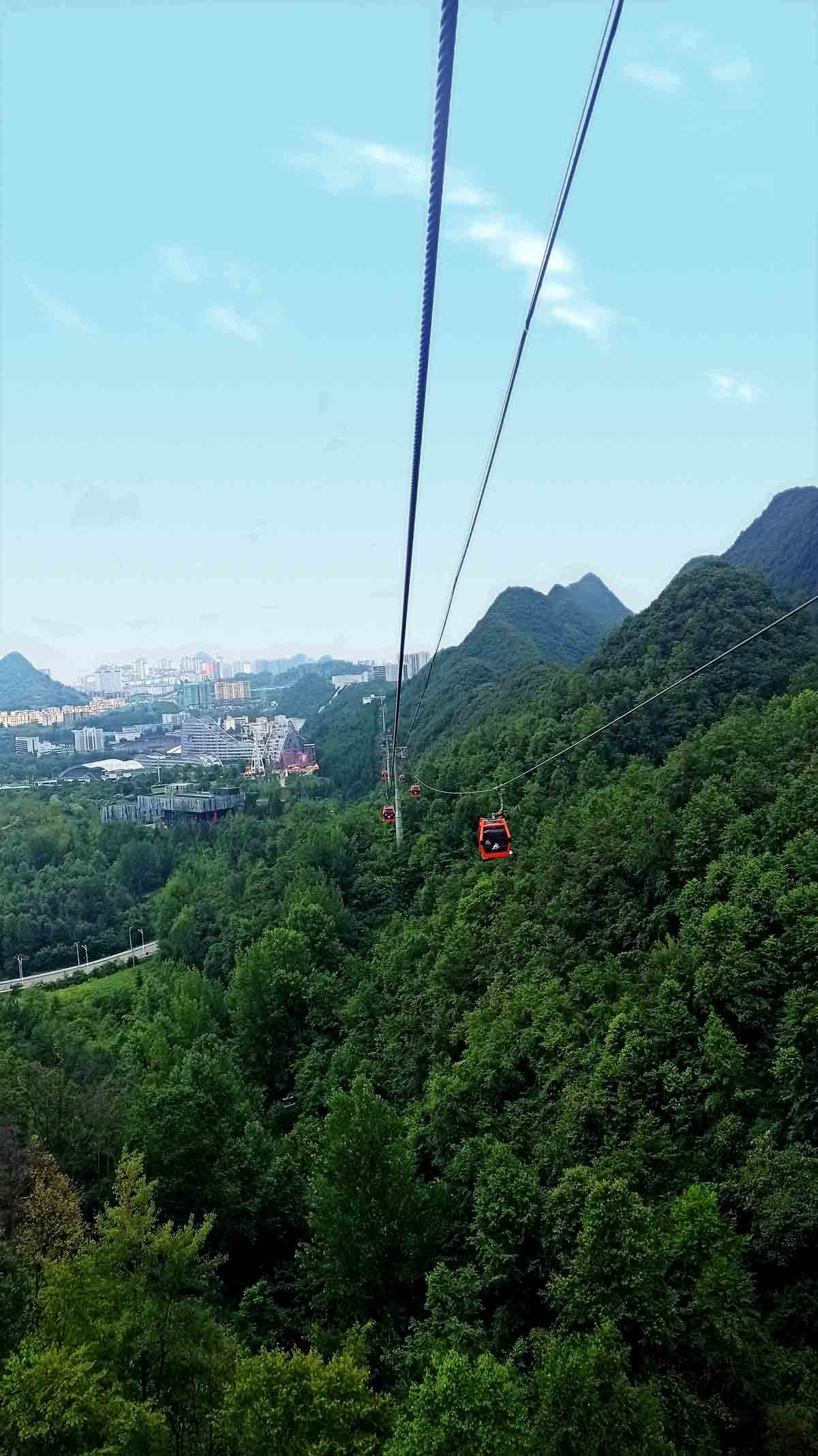 六盘水的梅花山索道