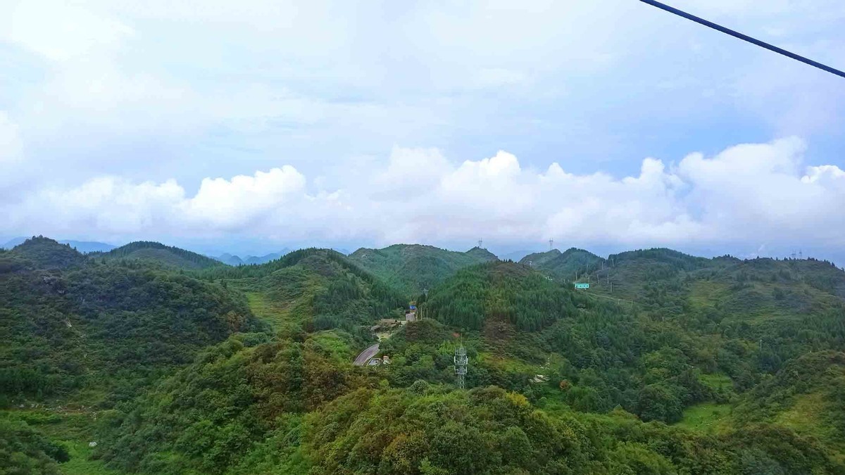 六盘水的梅花山索道