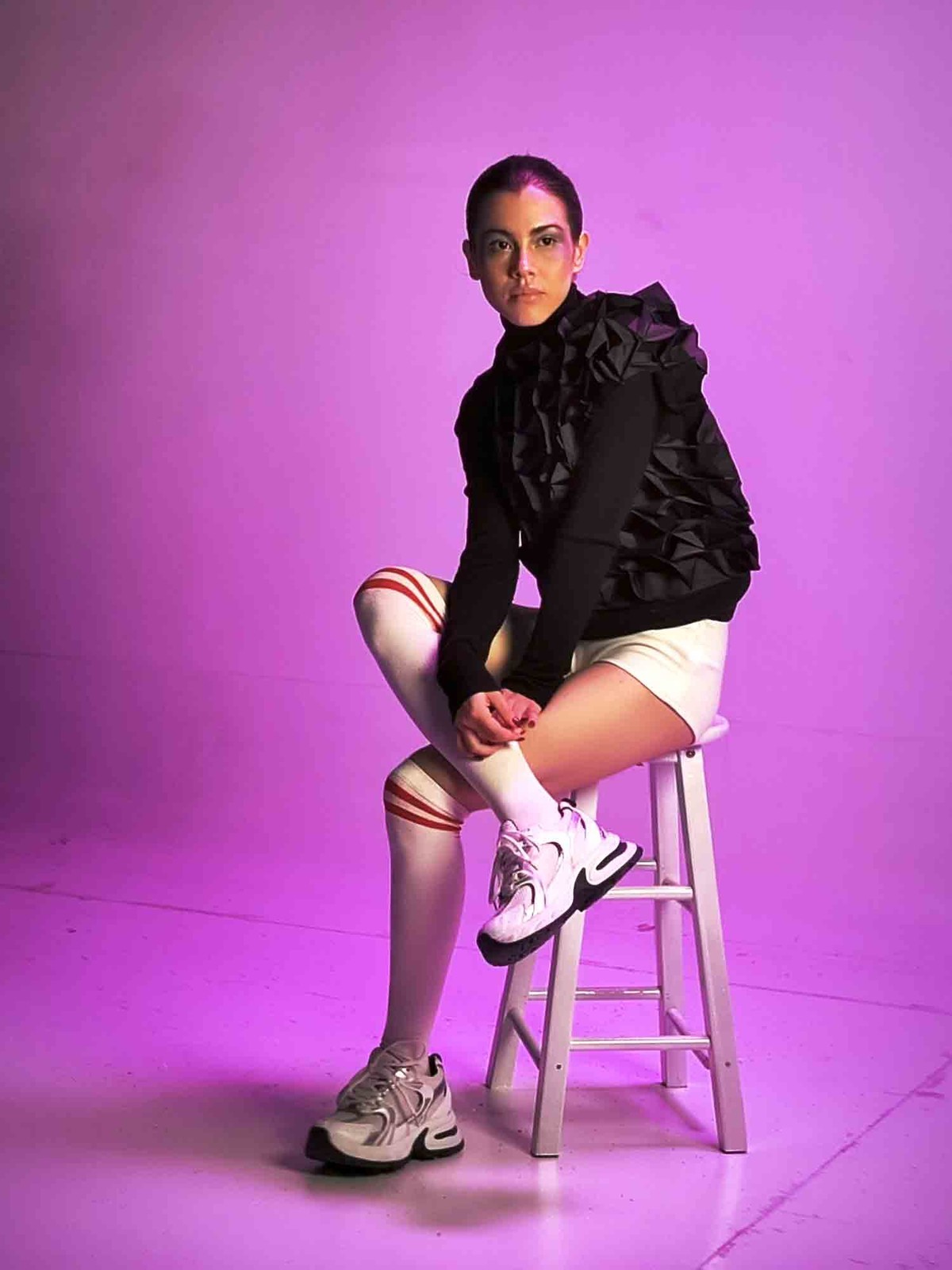 摄影展会的模特