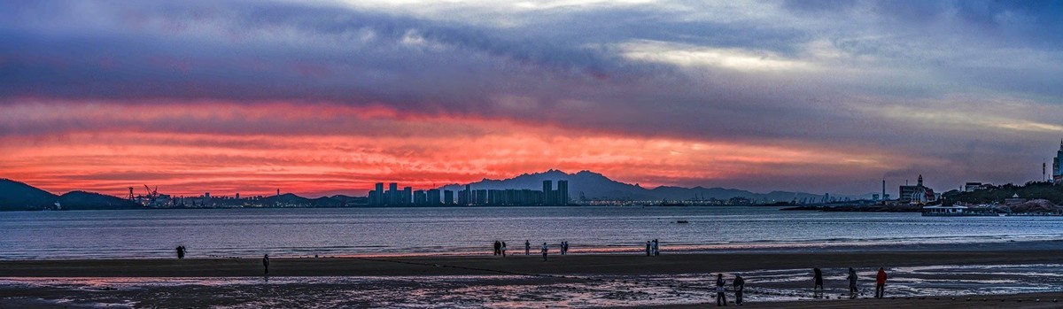 第一海水浴场晚霞