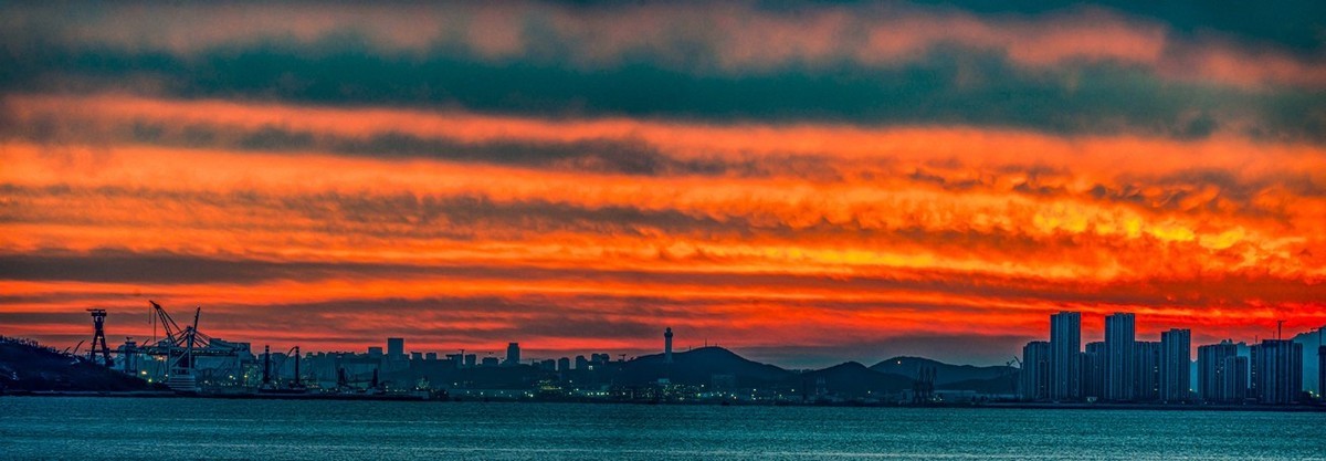 第一海水浴场晚霞