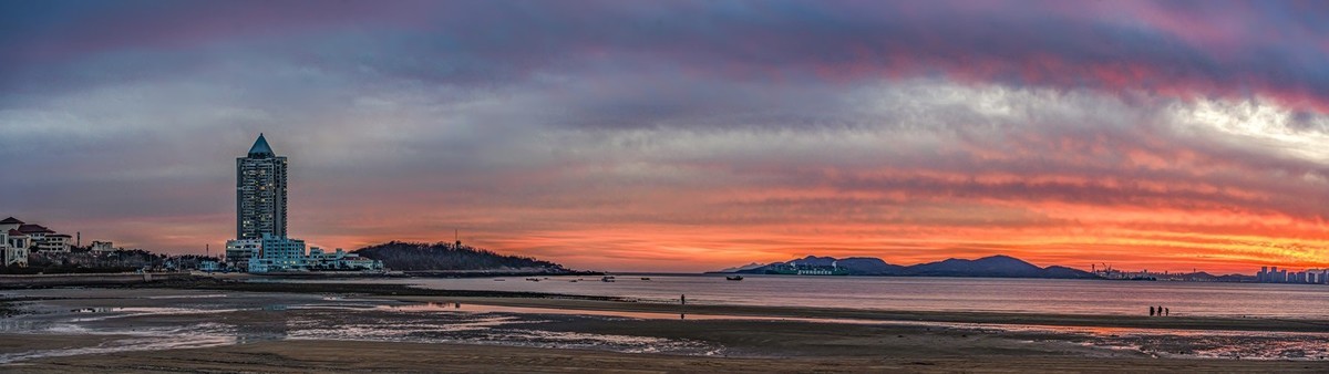 第一海水浴场晚霞