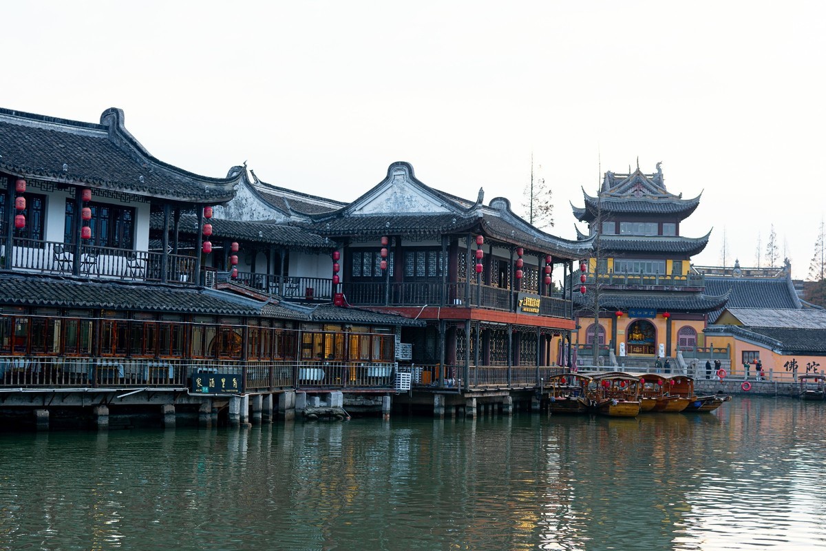 朱家角古镇和天马射电望远镜打卡