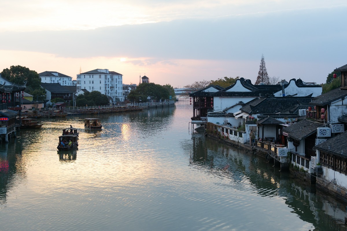 朱家角古镇和天马射电望远镜打卡