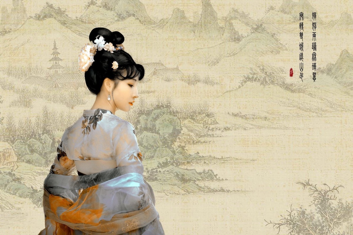 几点催花雨-古装人像几幅