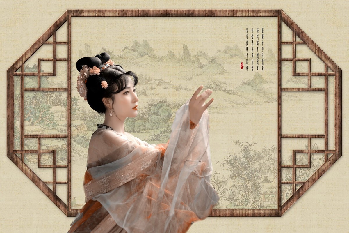 几点催花雨-古装人像几幅