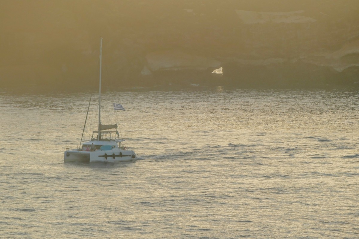 日落“圣托尼尼”（Santorini）（希腊）