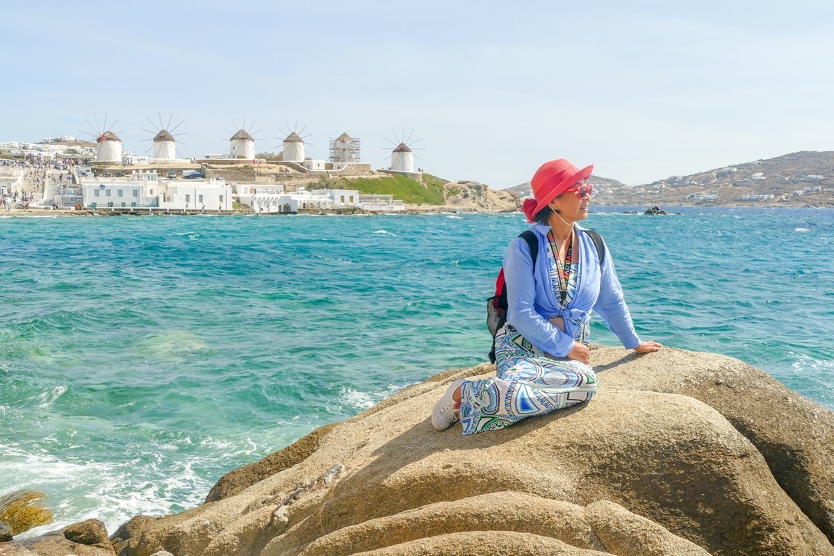 “米岛”留影（希腊之Mykonos岛）