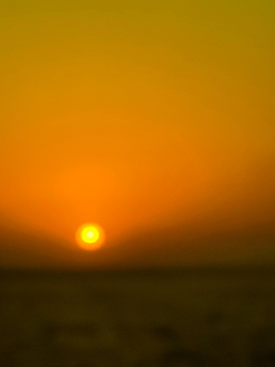 日落“圣托尼尼”（Santorini）（希腊）