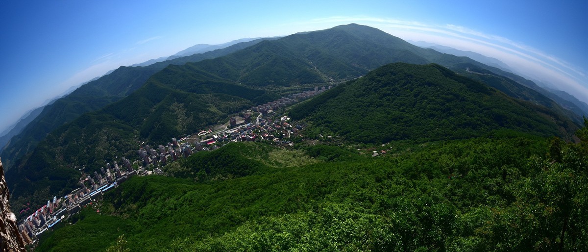 平顶山，鱼眼俯瞰