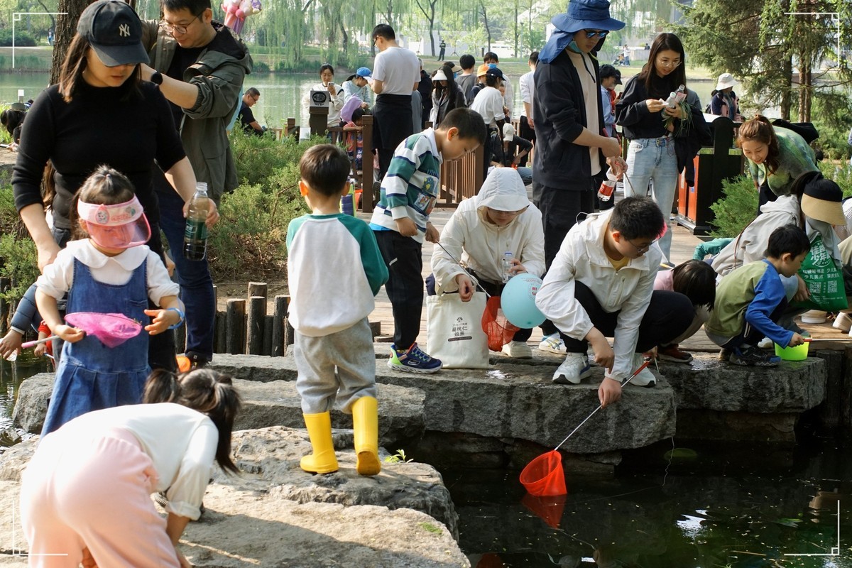 周末的海淀公园真热闹！