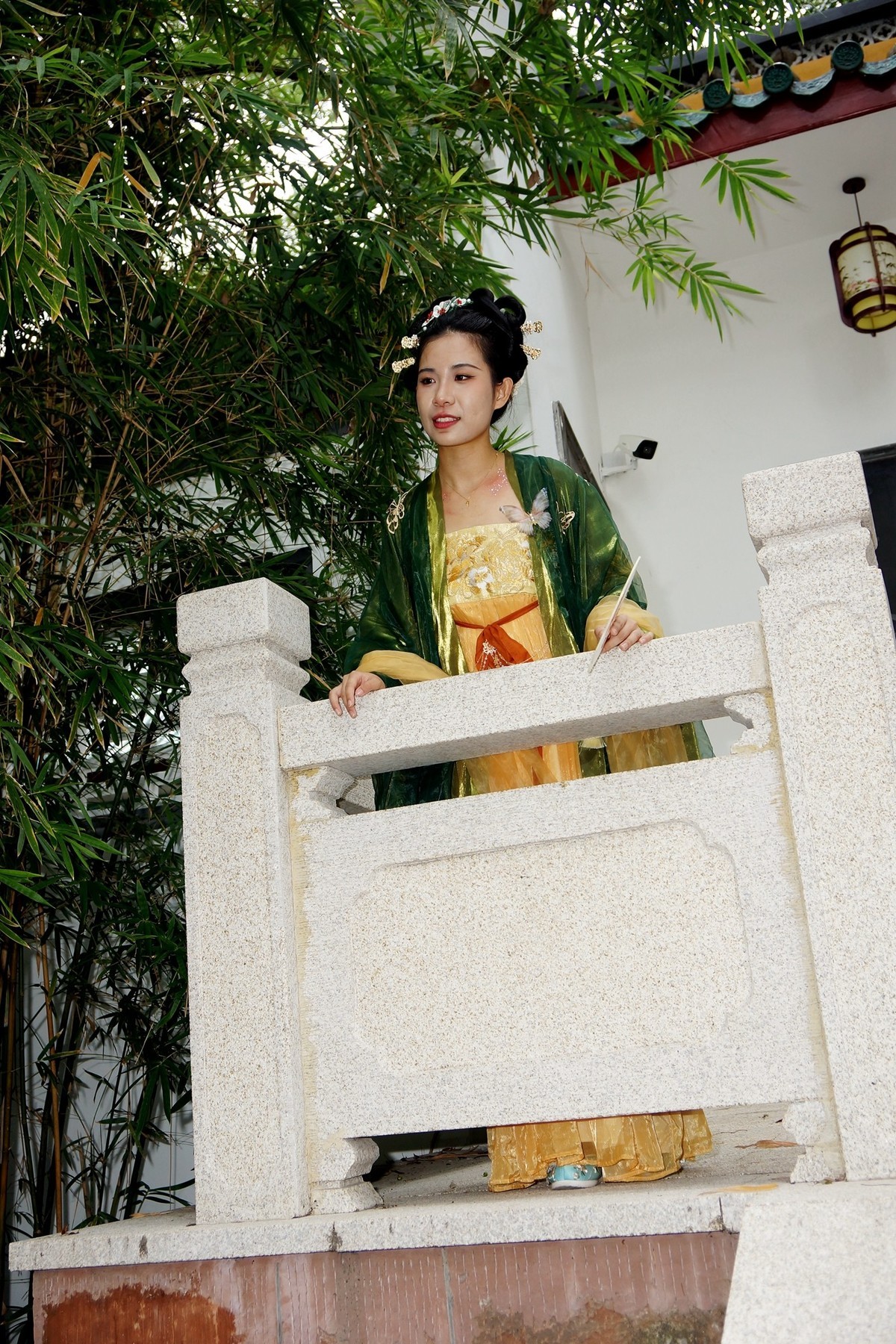 古琴台的古装美女！