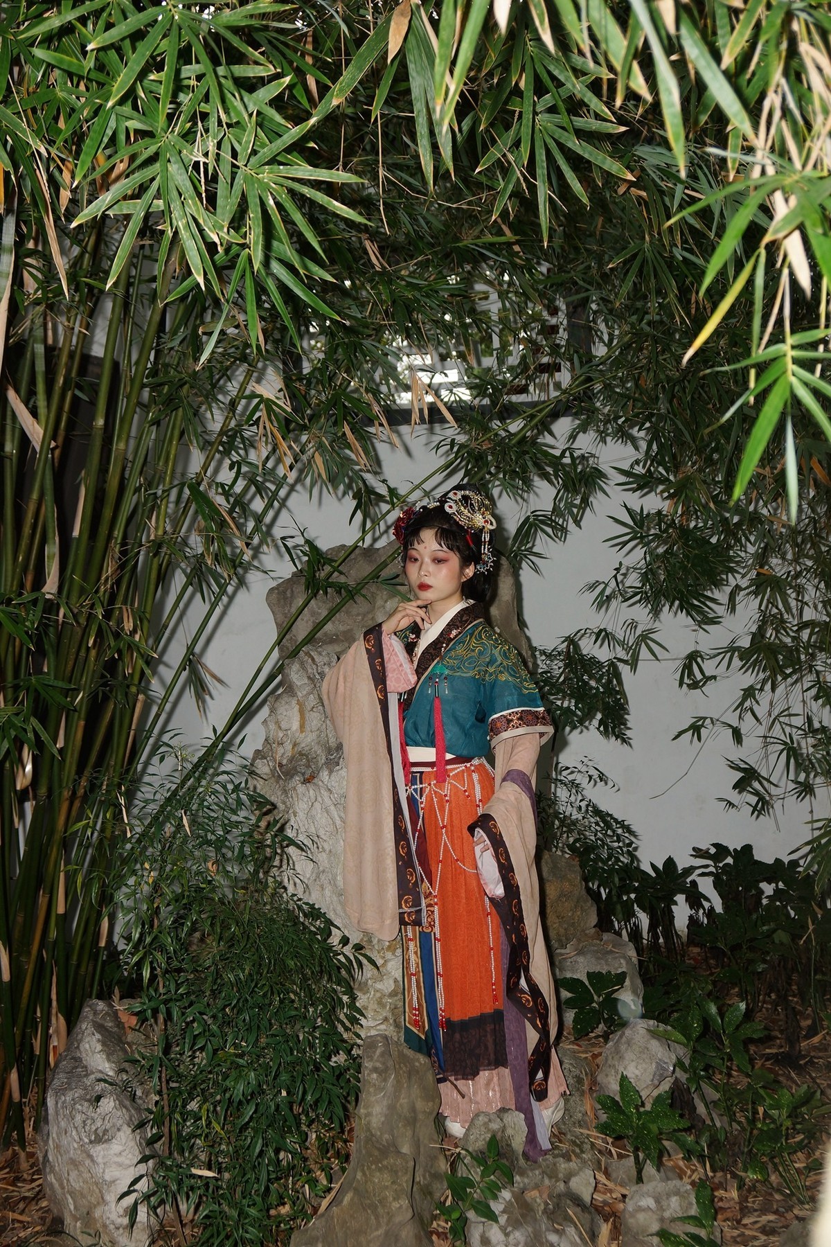 古琴台的古装美女！