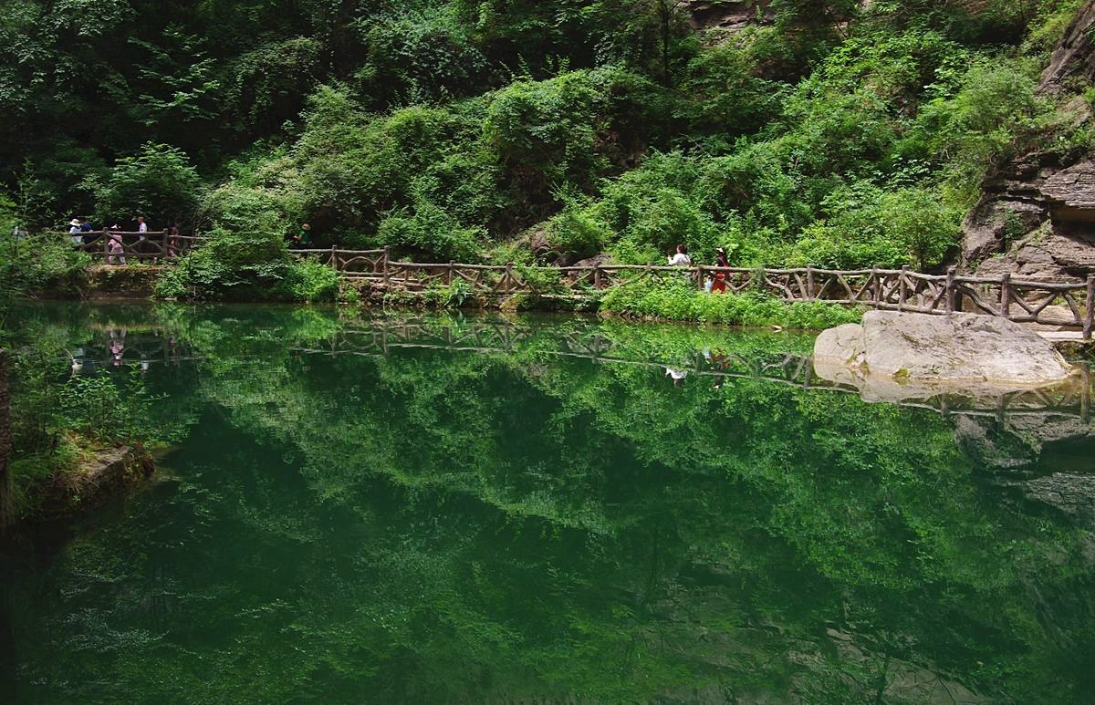 太行山通天峡自然奇观-神龟湖-22P