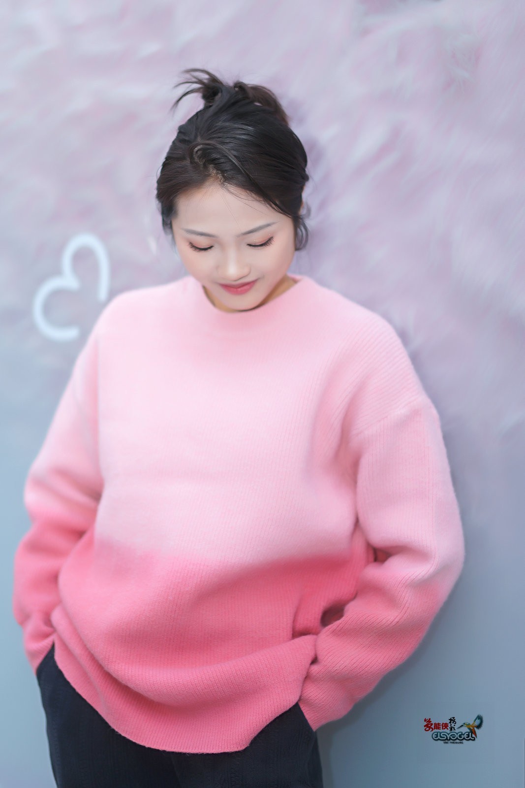 【冬日粉色少女】---小洁