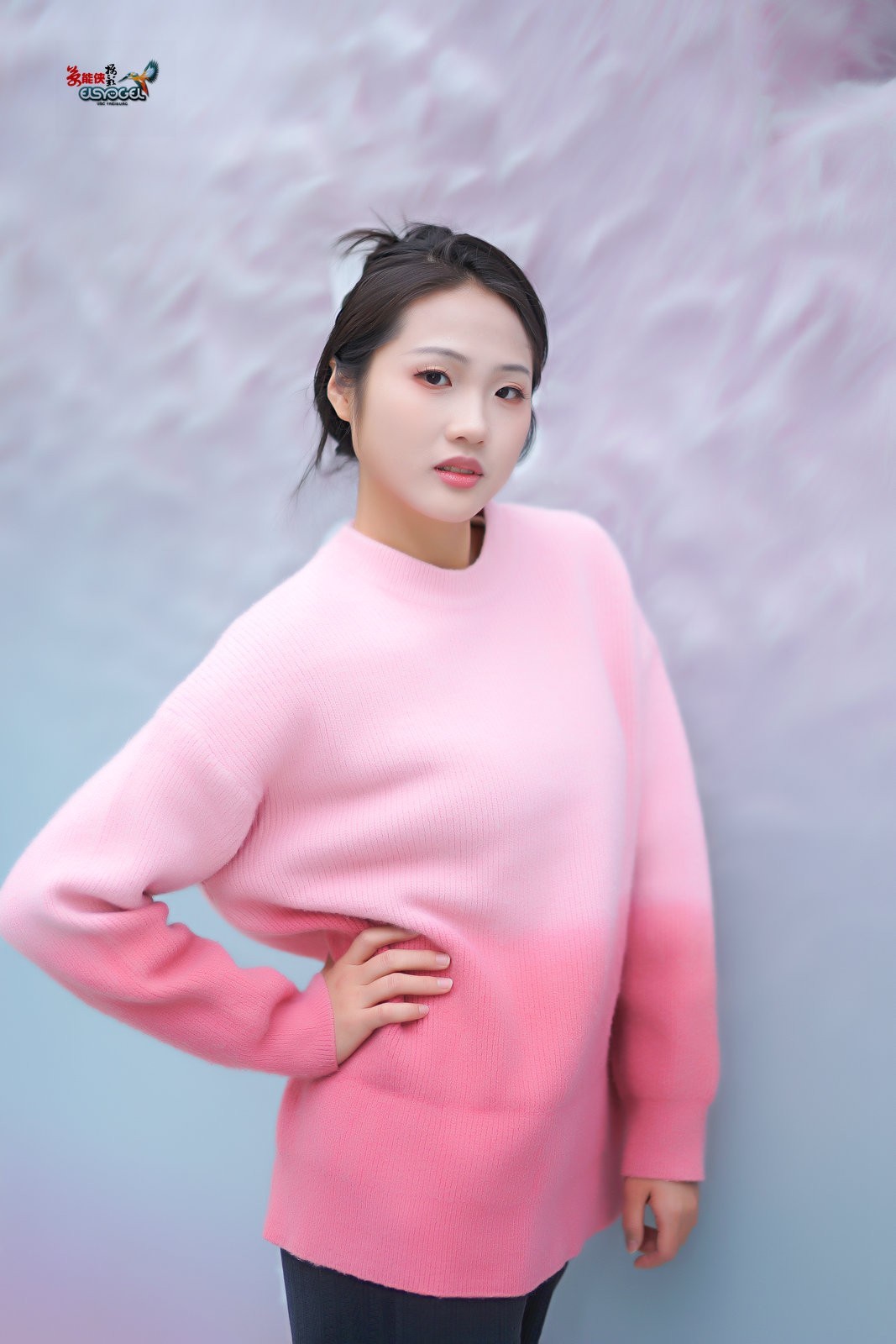 【冬日粉色少女】---小洁