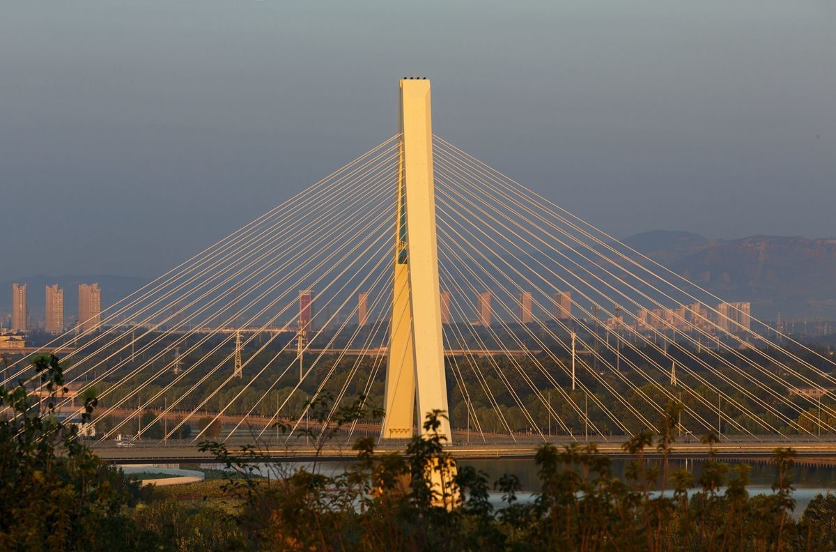 卧虎山公园的晨景