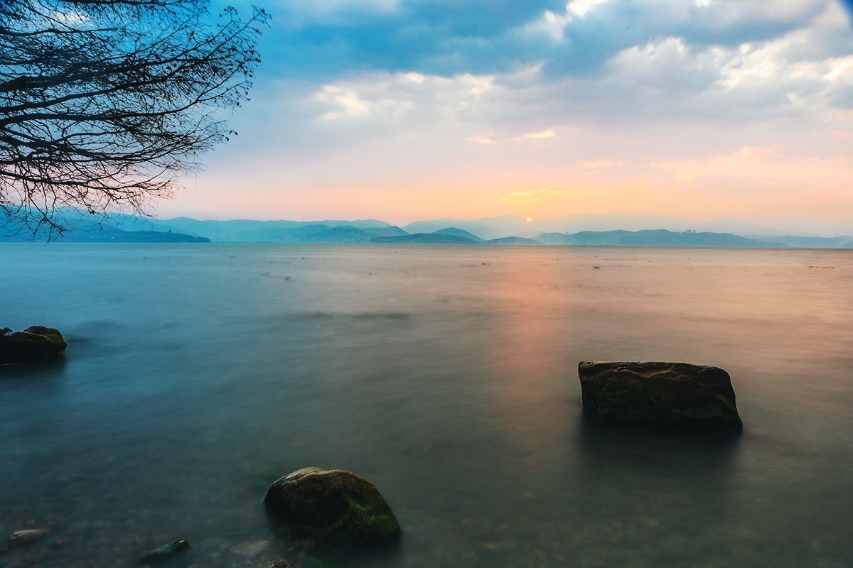 洱海的早晨