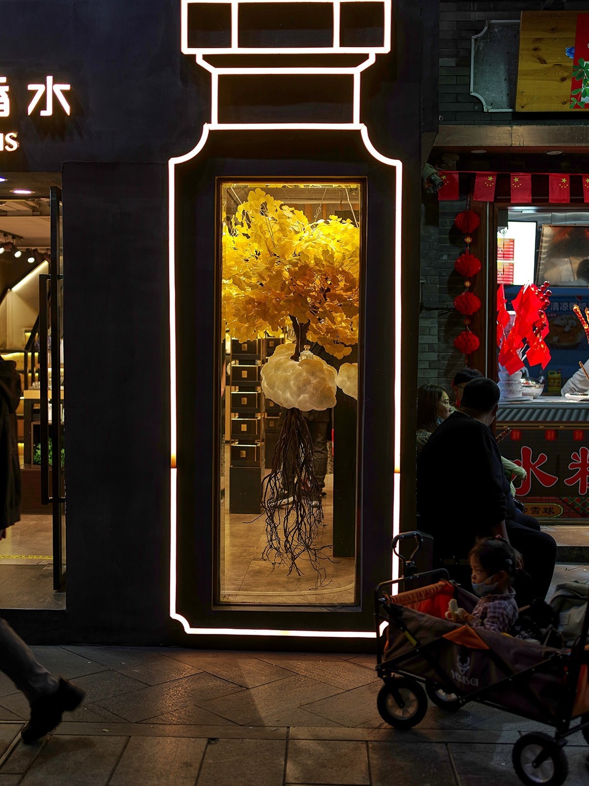 宾得645z中画幅相机拍南锣鼓巷夜景（二）