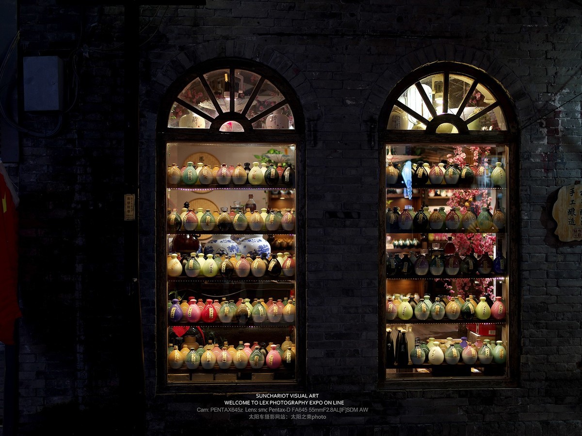 宾得645z中画幅相机拍南锣鼓巷夜景（二）