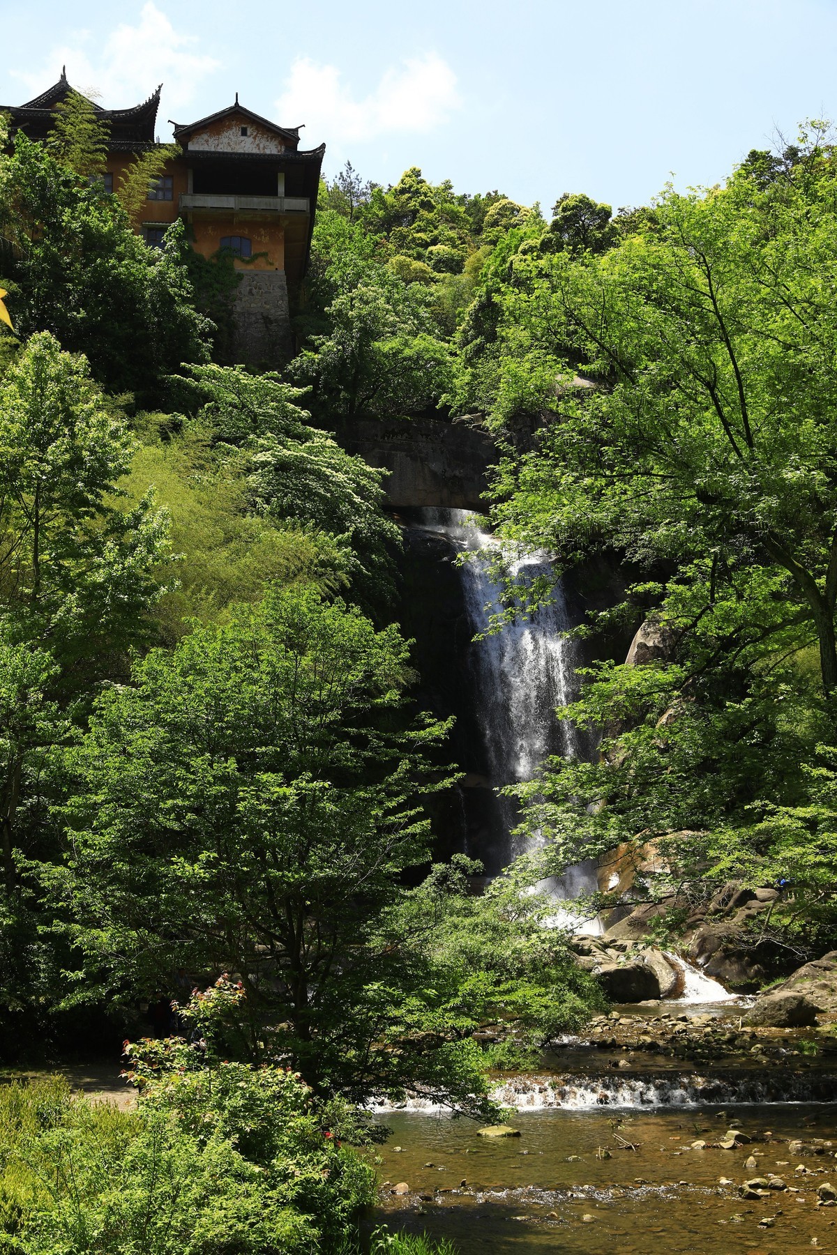 天台山石梁飞瀑