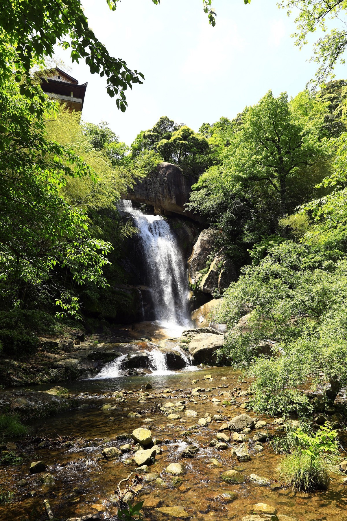 天台山石梁飞瀑