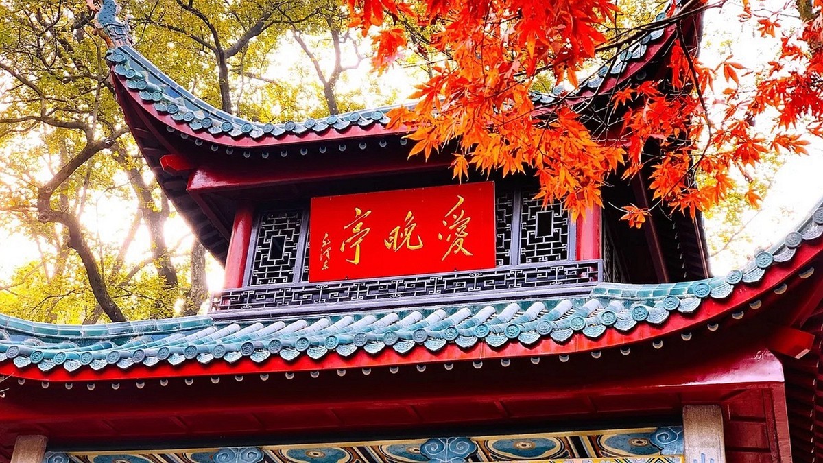 #一张照片一座城# ---一座城市,一个故事[爱晚亭红枫]