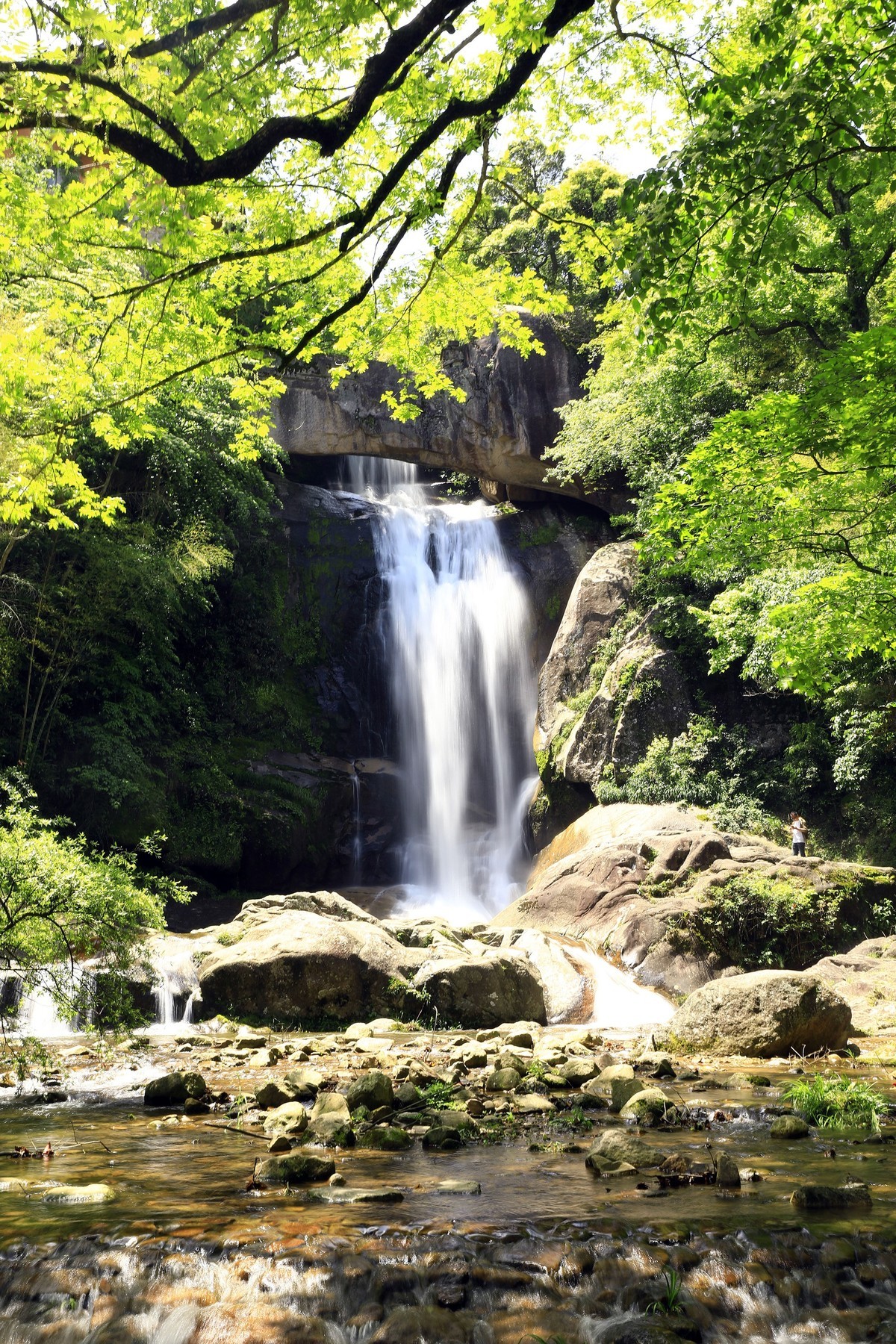 天台山石梁飞瀑