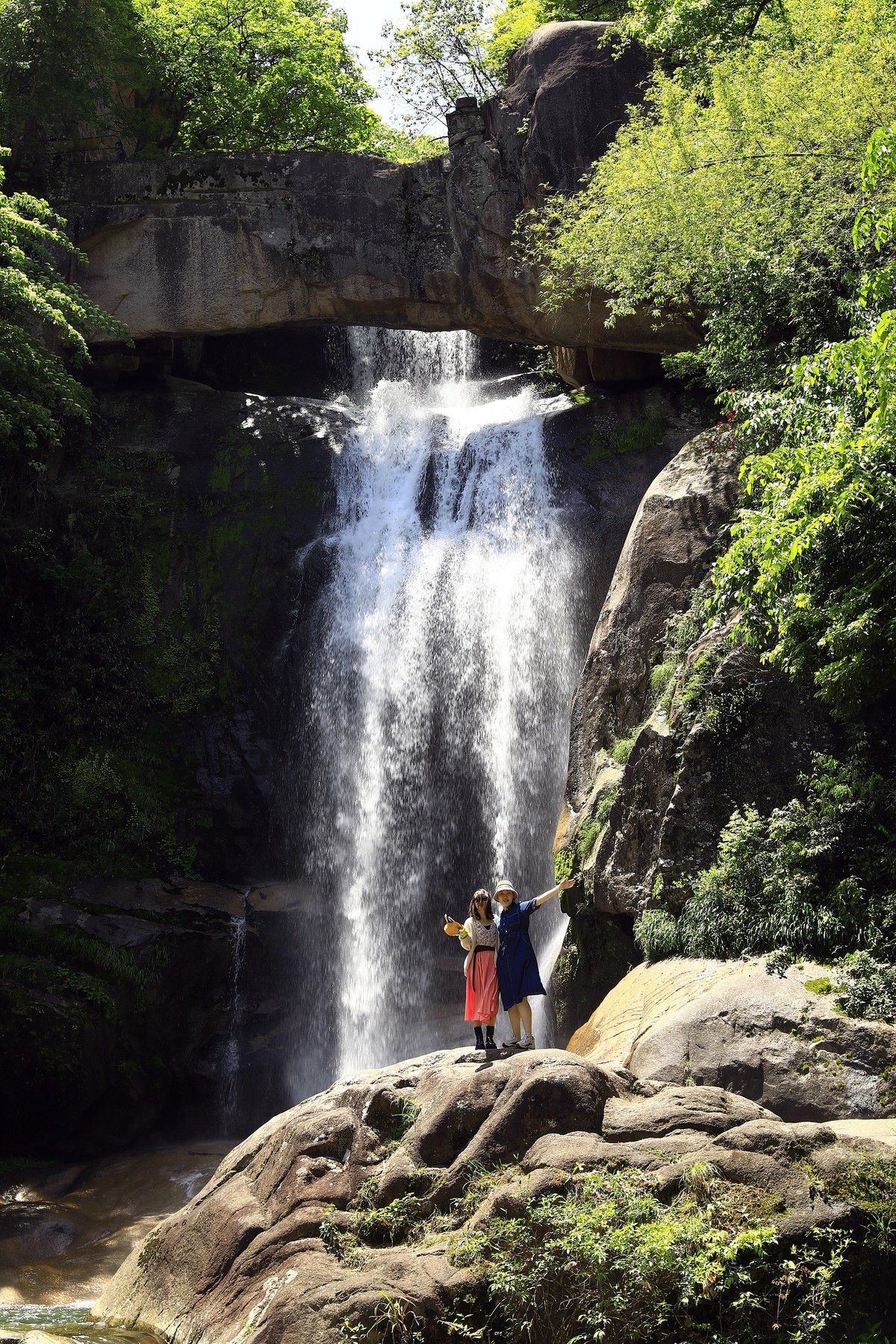 天台山石梁飞瀑