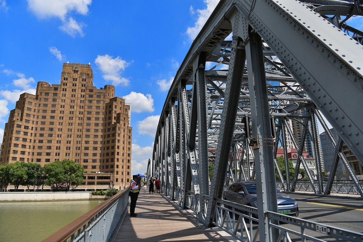 上海外白渡百年老铁桥