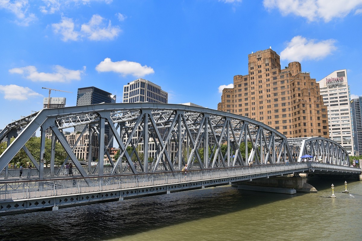 上海外白渡百年老铁桥