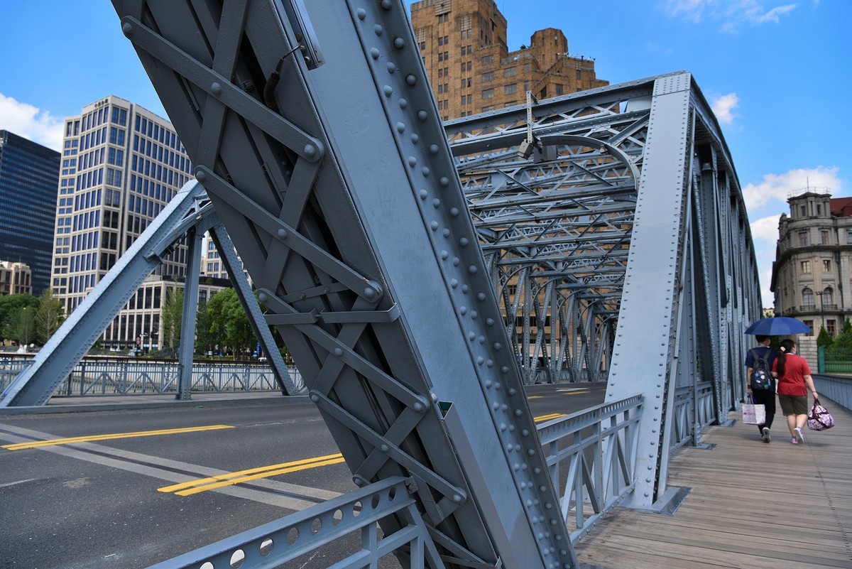 上海外白渡百年老铁桥