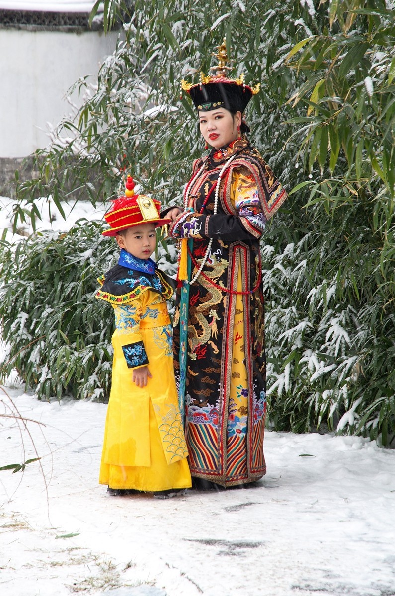 天公再降鹅毛雪  太后重游自家园