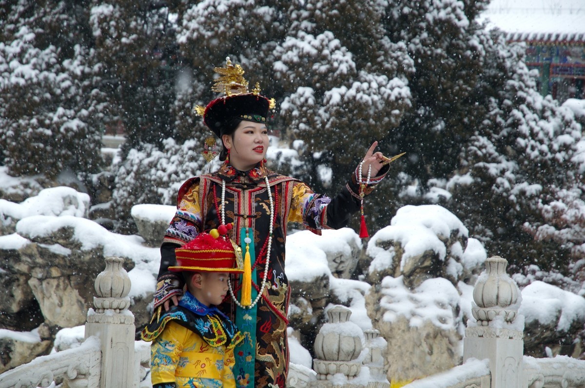 天公再降鹅毛雪  太后重游自家园