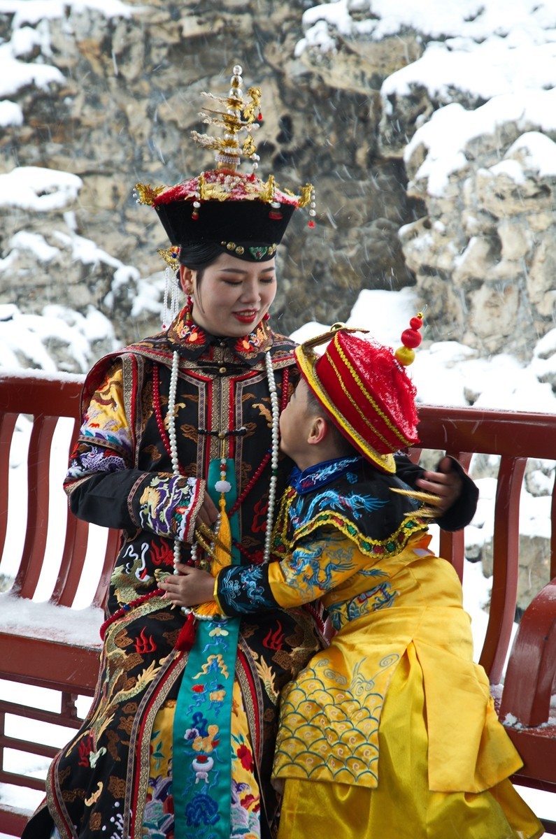 天公再降鹅毛雪  太后重游自家园