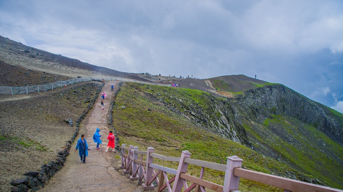 21.7 白山行------幸运观天池