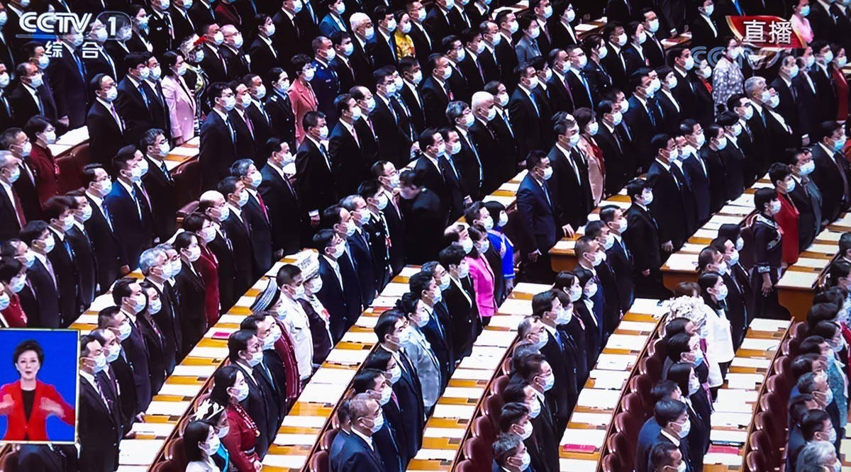 二十大隆重召开【电视翻拍】