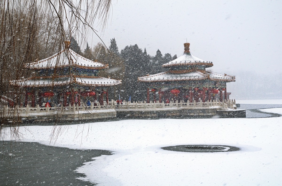 天公再降鹅毛雪  太后重游自家园