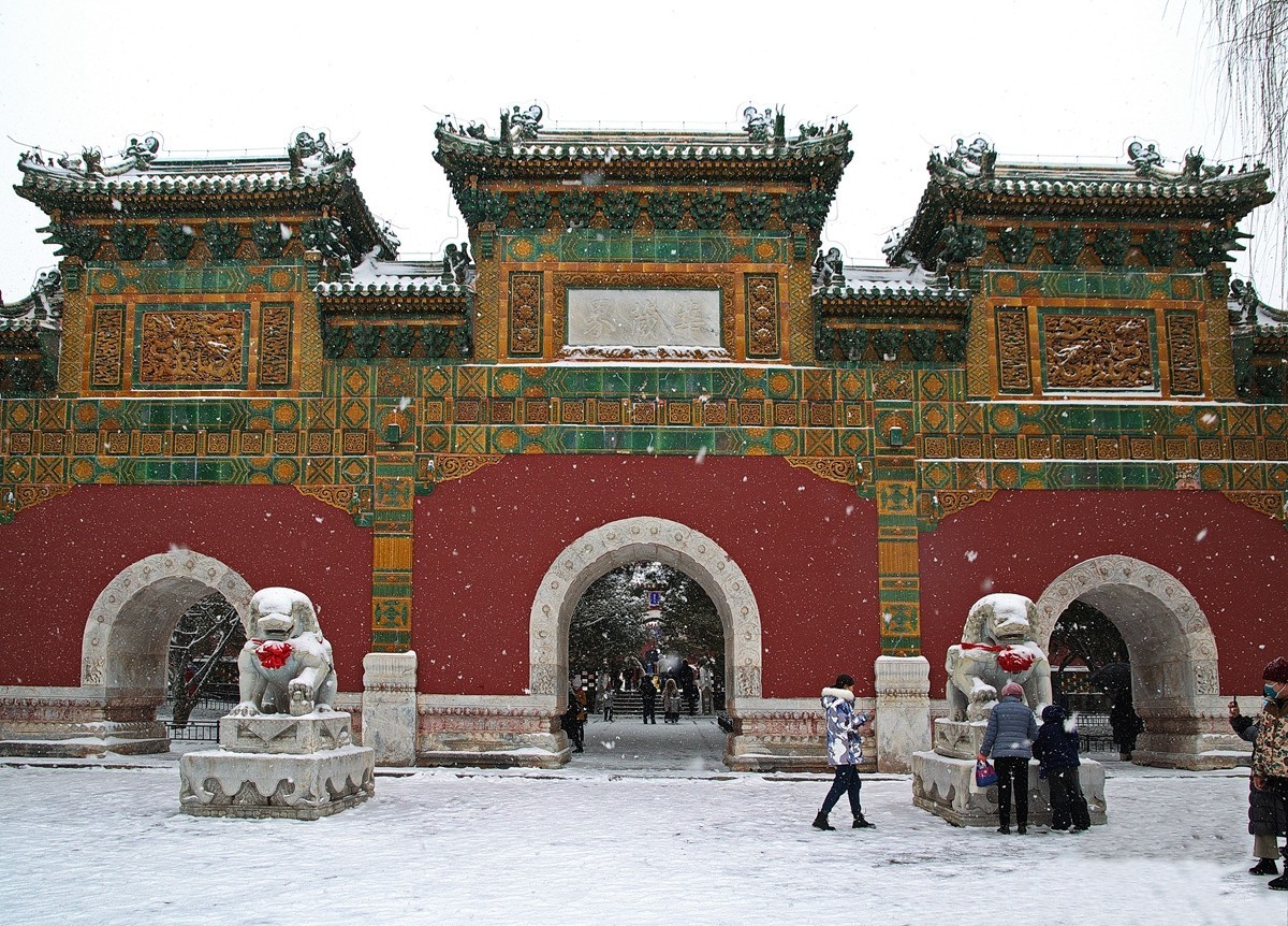 天公再降鹅毛雪  太后重游自家园