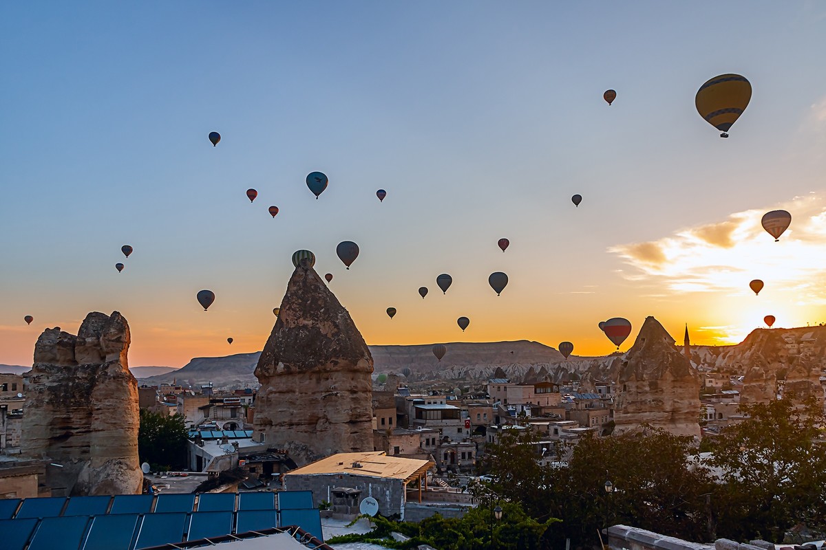 海外风情 ：土耳其 · 卡帕多奇亚 · 格雷梅 · 继续追拍热气球