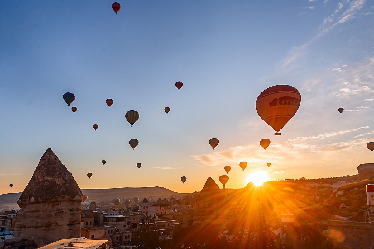 海外风情 ：土耳其 · 卡帕多奇亚 · 格雷梅 · 继续追拍热气球