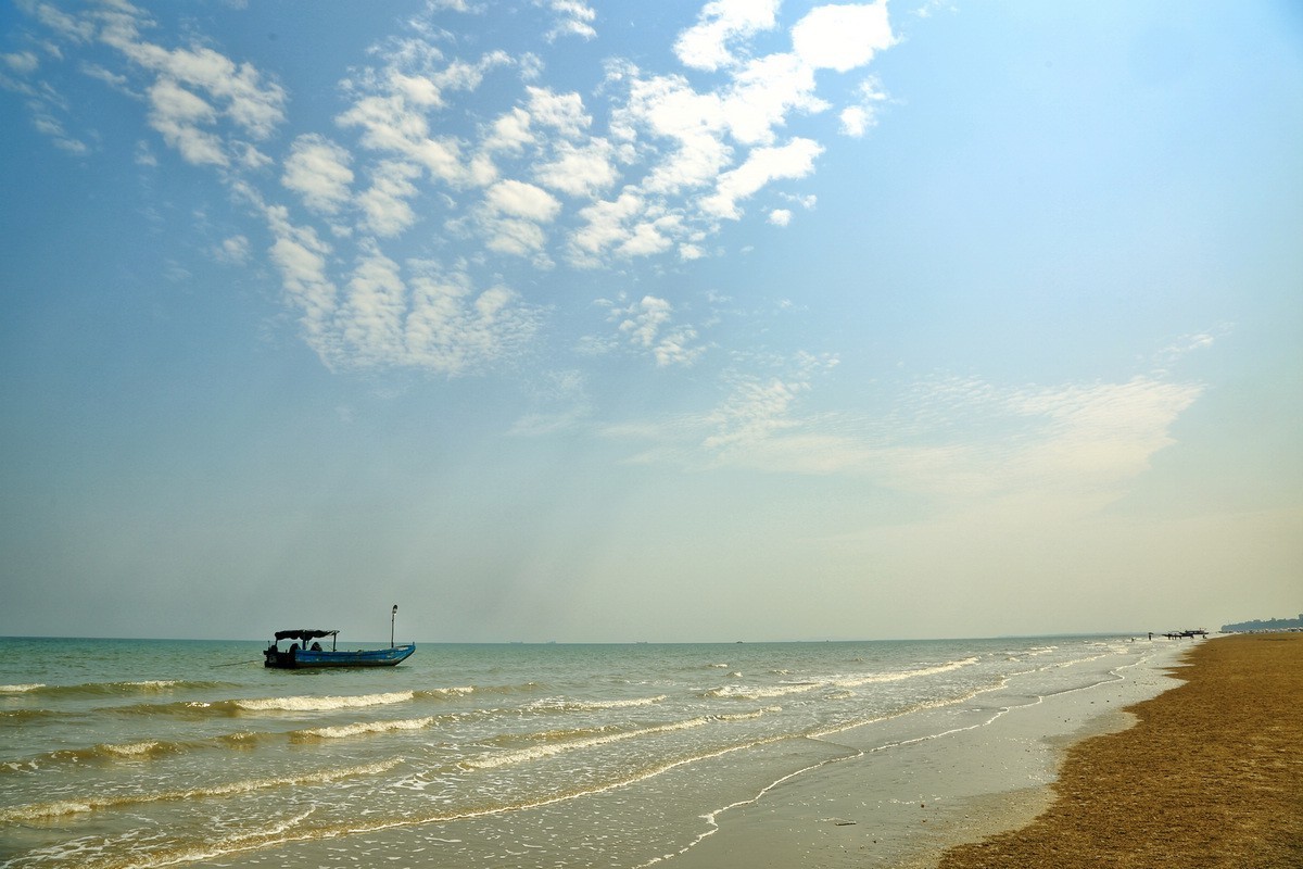 万尾金滩风景（广西防城港）