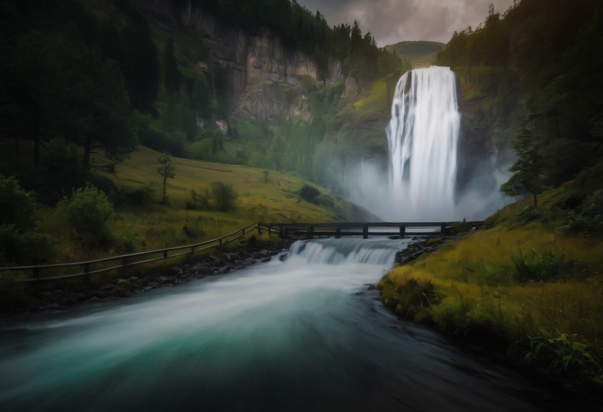 飘散的水雾与人生的迷茫