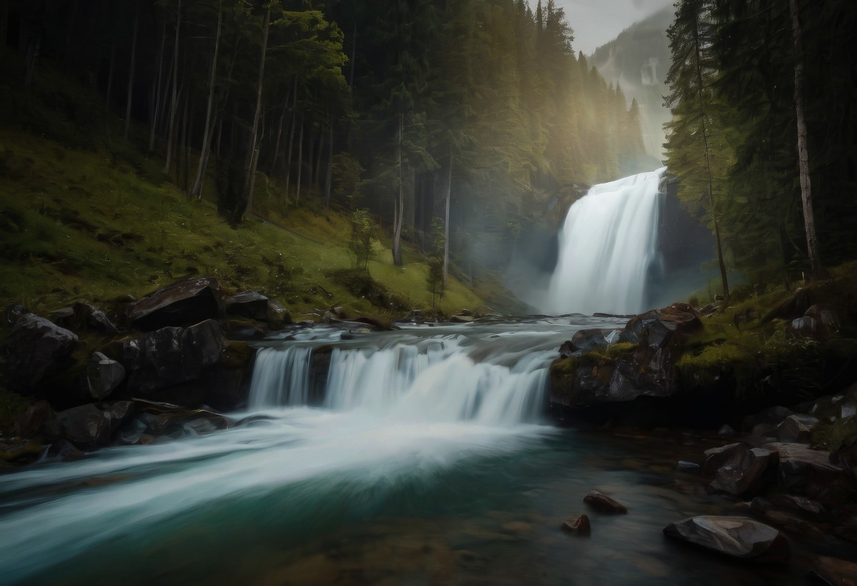 飘散的水雾与人生的迷茫