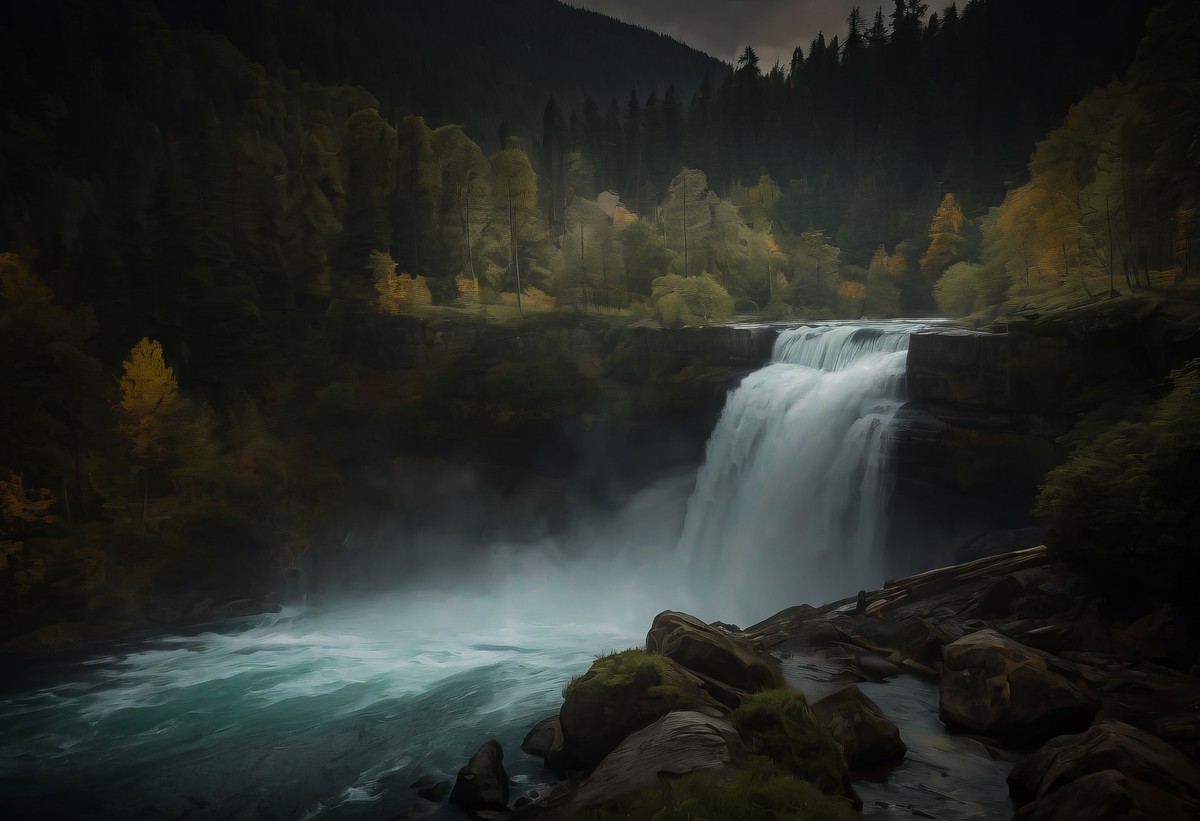 飘散的水雾与人生的迷茫