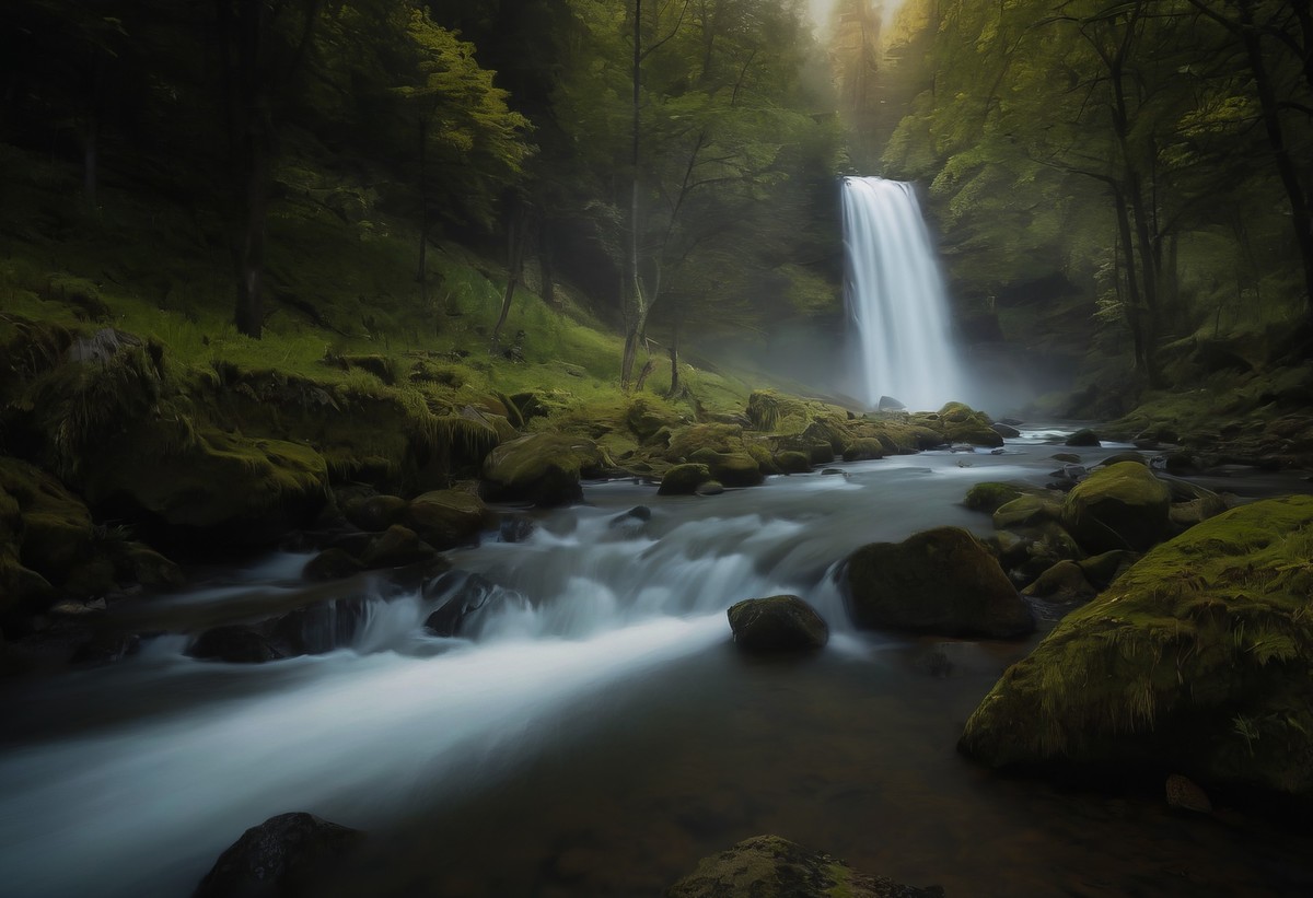 飘散的水雾与人生的迷茫