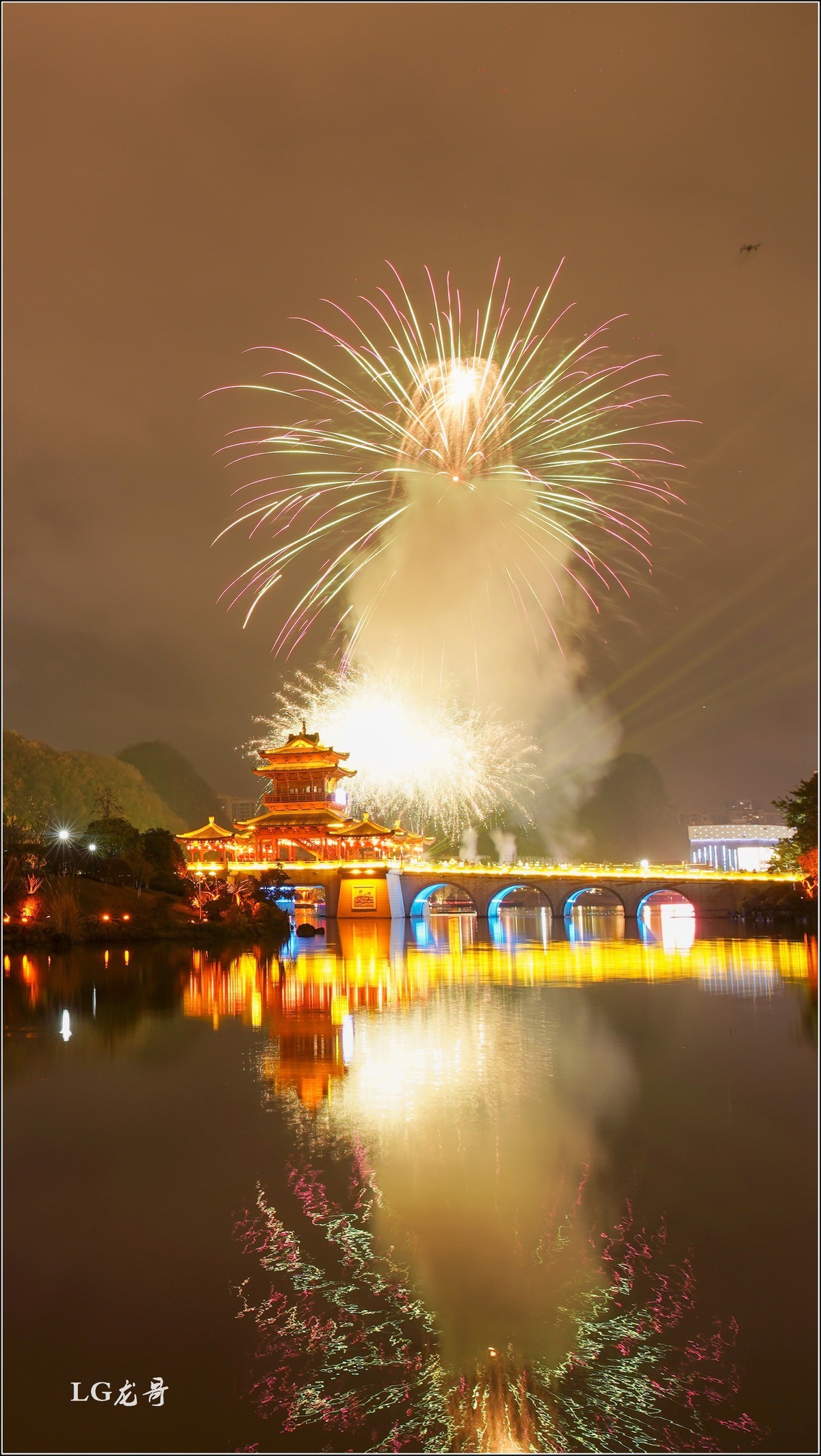 2023年元宵节桂林（临桂区）“玉兔临春闹元宵”大型焰火秀