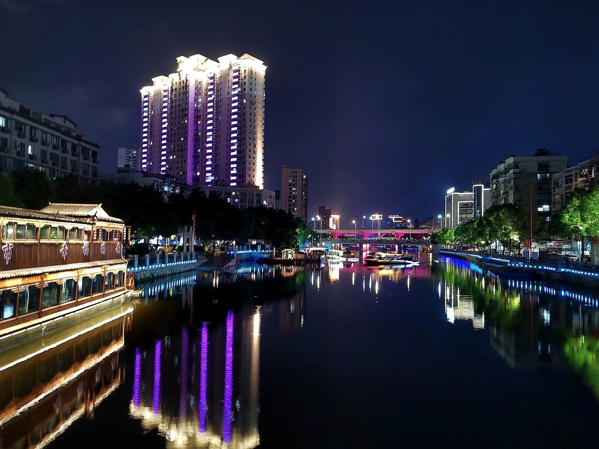 瑞安塘河夜景图片